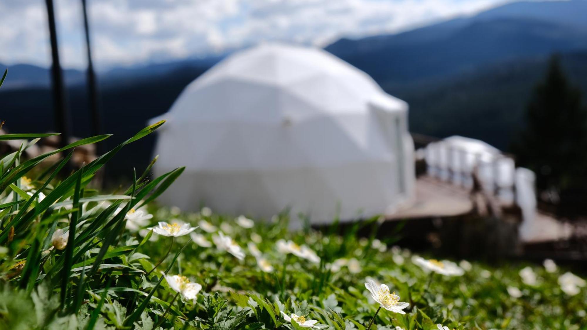 Hotel Глемпінг Де Вайб à Vorokhta Extérieur photo