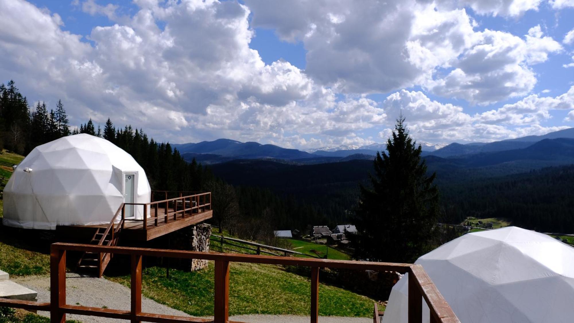 Hotel Глемпінг Де Вайб à Vorokhta Extérieur photo