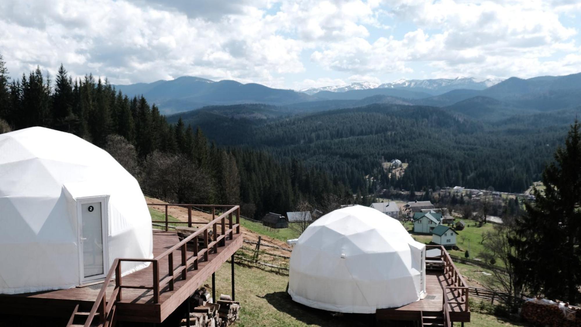 Hotel Глемпінг Де Вайб à Vorokhta Extérieur photo